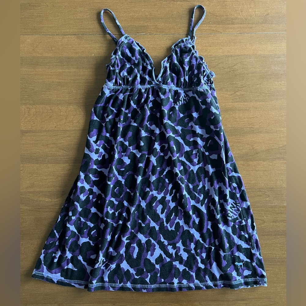 “I only sleep in pink” Victoria’s Secret Cheetah Print Purple Small